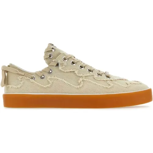 Sand Canvas Sneakers , Herren, Größe: 44 EU - Bluemarble - Modalova