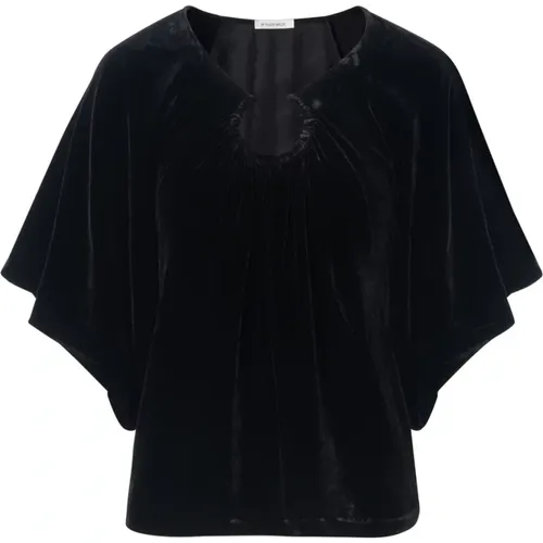 Schwarzes Shirt Loela , Damen, Größe: XS - By Malene Birger - Modalova