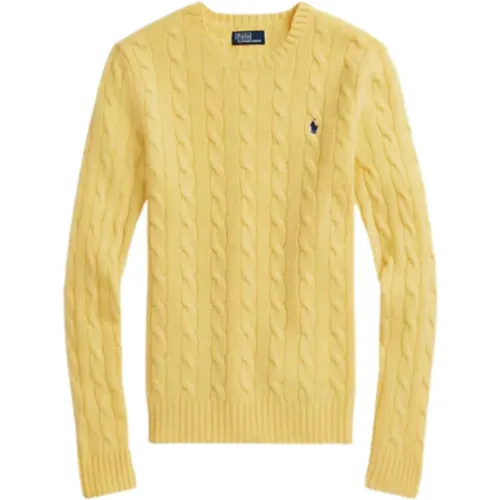Gelber Pullover mit Langen Ärmeln - Größe: L, Farbe: Herbstgelb , Damen, Größe: XS - Ralph Lauren - Modalova