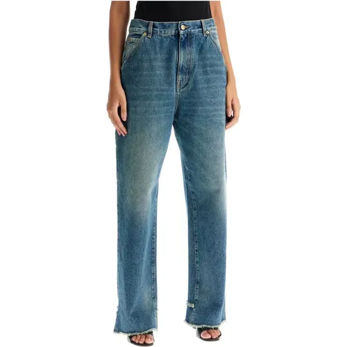 Relaxed fit carpenter jeans with wide leg , female, Sizes: W26, W25, W27 - Darkpark - Modalova