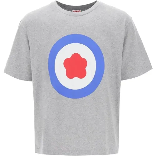 Oversized Target T-Shirt mit Motiv - Kenzo - Modalova