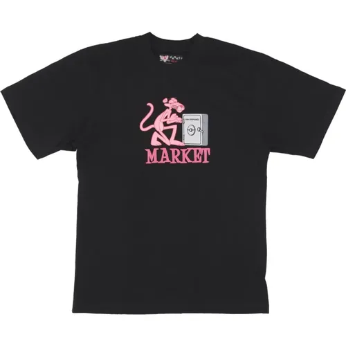 Pink Panther Schwarzes Herren T-Shirt - MARKET - Modalova