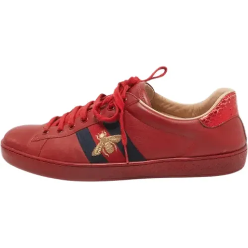 Pre-owned Leder sneakers - Gucci Vintage - Modalova