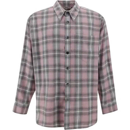 Mens Clothing Shirts Aw23 , male, Sizes: L, XL, M - Ami Paris - Modalova