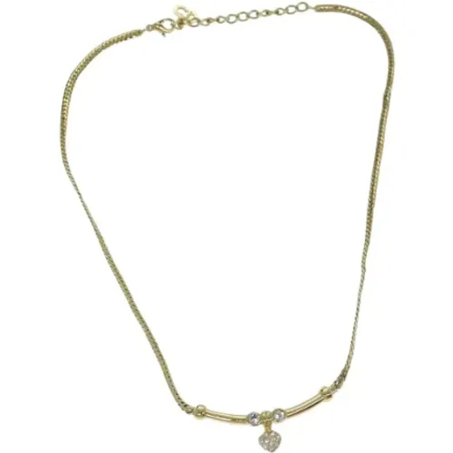 Pre-owned Metal necklaces , female, Sizes: ONE SIZE - Dior Vintage - Modalova