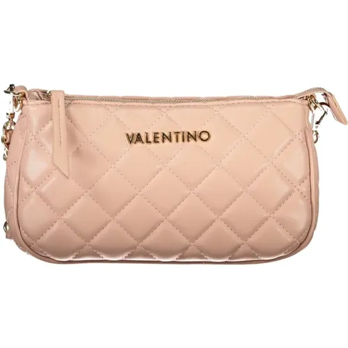 Rosa Schultertasche mit Kette und Reißverschluss - Valentino by Mario Valentino - Modalova