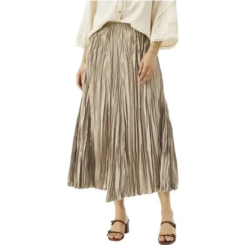 Textured Sand Skirt , female, Sizes: M, 2XL, S, L, XL - IN Front - Modalova