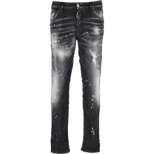Slim-fit Jeans,Schwarze Jeans für Herren - Dsquared2 - Modalova