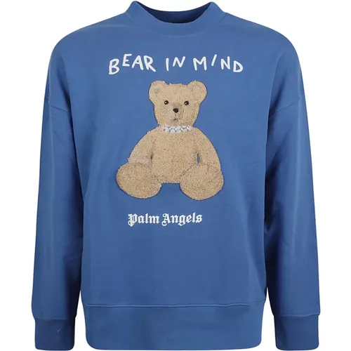 Bear in Mind Pullover , Herren, Größe: S - Palm Angels - Modalova