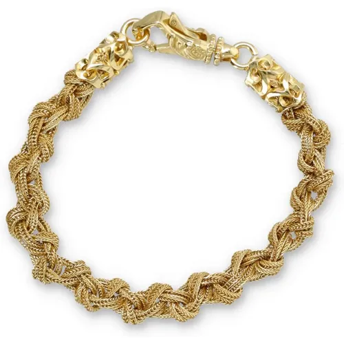 Goldenes Seil Knoten Armband , unisex, Größe: M - Emanuele Bicocchi - Modalova