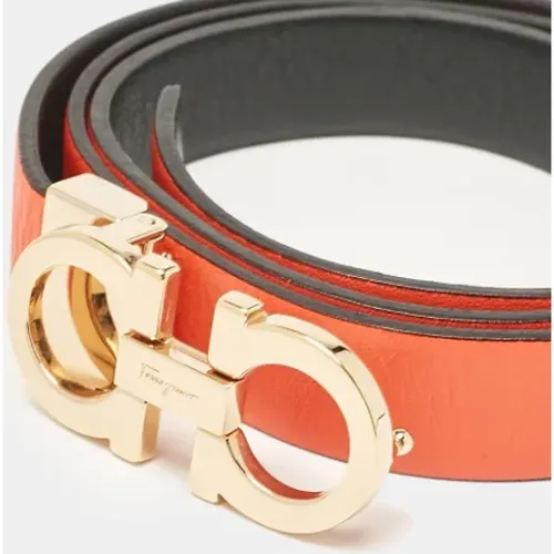 Pre-owned Leather belts , female, Sizes: ONE SIZE - Salvatore Ferragamo Pre-owned - Modalova