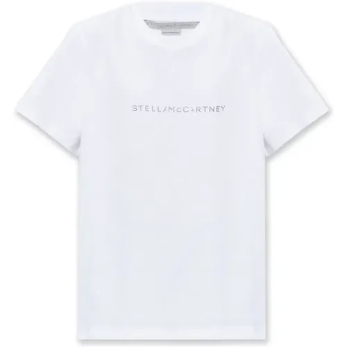 T-shirt with logo , female, Sizes: M, XS, S - Stella Mccartney - Modalova