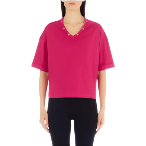 Classic T-Shirt , female, Sizes: L, XL, XS, 2XS - Liu Jo - Modalova