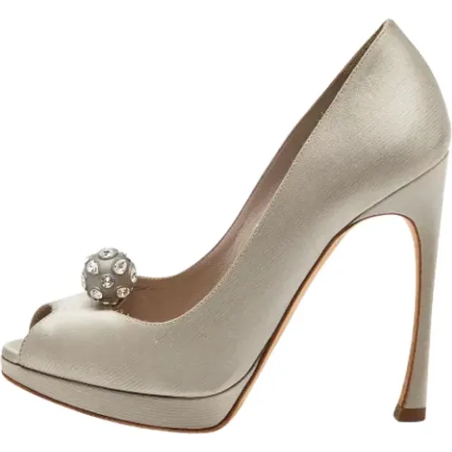 Pre-owned Satin heels , female, Sizes: 5 1/2 UK - Dior Vintage - Modalova