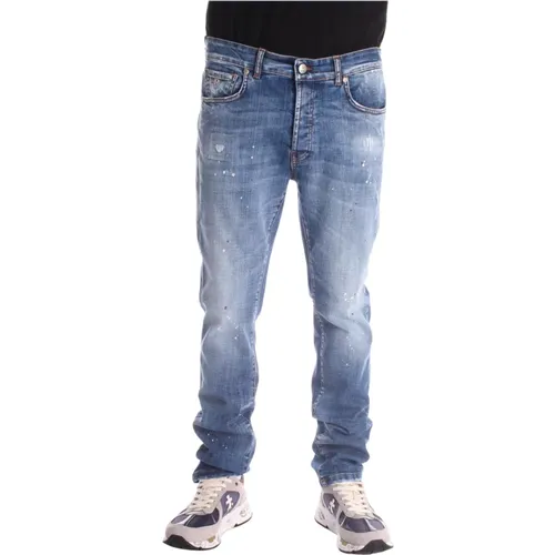 Logo Slim-Fit Jeans , Herren, Größe: W32 - John Richmond - Modalova