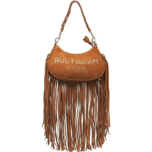 Fringe Hobo Tasche 'New Delano' , Damen, Größe: ONE Size - Rue Madam - Modalova