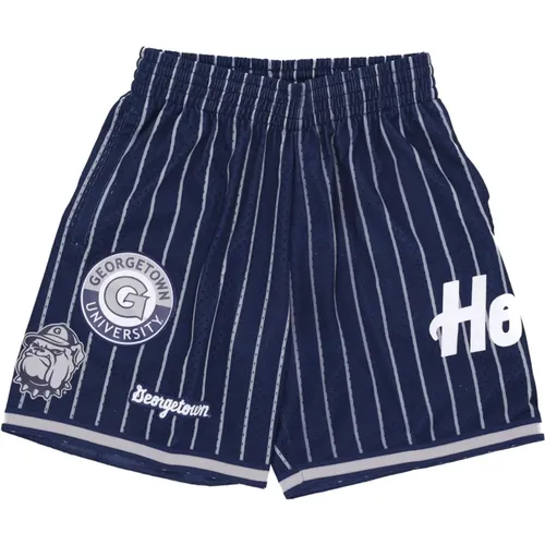 Georgetown Hoyas Basketball Mesh Shorts , Herren, Größe: S - Mitchell & Ness - Modalova