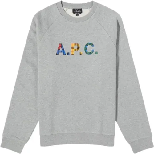 Rundhals-Sweatshirt China Grau - A.P.C. - Modalova