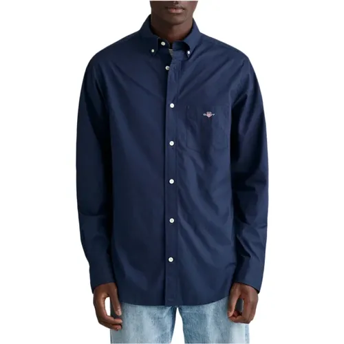 REG Poplin Shirt , male, Sizes: L, XL, M, 2XL, S, 3XL - Gant - Modalova
