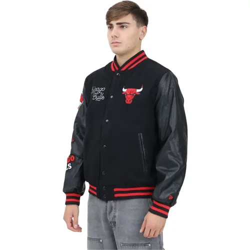 Chicago Bulls Bomberjacke Schwarz - new era - Modalova