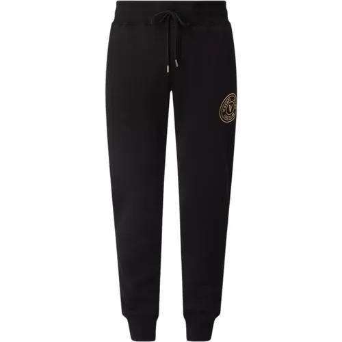 Luxuriöse Goldene Vemblem Jogger Sweatpants - Versace Jeans Couture - Modalova