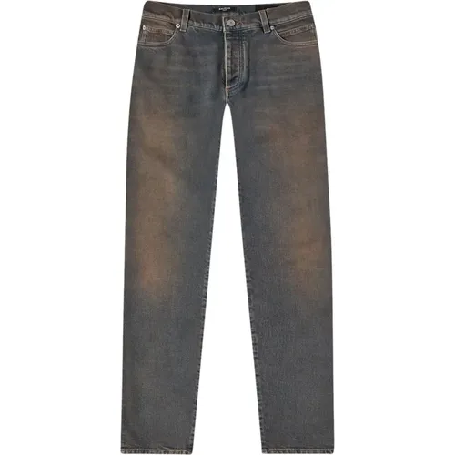 Vintage Verwaschene Denim Jeans , Herren, Größe: W32 - Balmain - Modalova