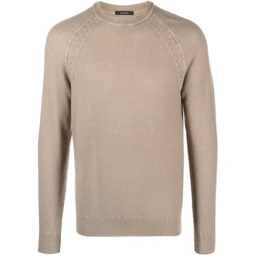 Beiger Kaschmir Strickpullover , Herren, Größe: M - Jacob Cohën - Modalova