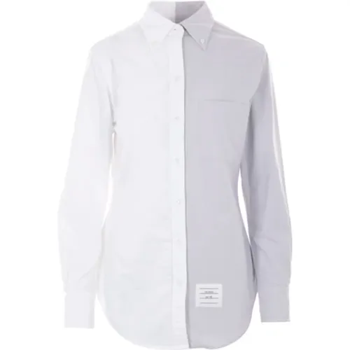 White Oxford Cotton Shirt , female, Sizes: M, S, XS - Thom Browne - Modalova