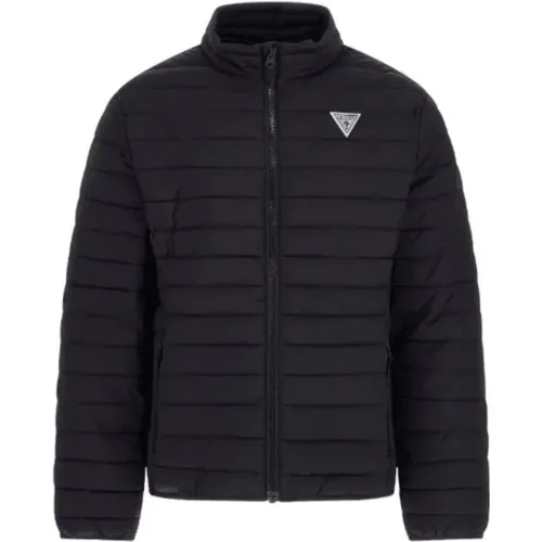 Wasserabweisende Herrenjacke Z4Yl00 Wgaa0-Jblk , Herren, Größe: S - Guess - Modalova