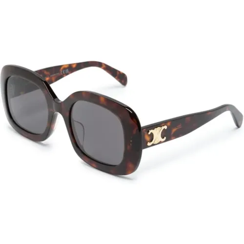 Braun/Havanna Sonnenbrille, vielseitig und stilvoll , Damen, Größe: 53 MM - Celine - Modalova