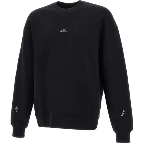 Schwarzer Baumwoll-Sweatshirt mit Mini-Logos - A-COLD-WALL - Modalova