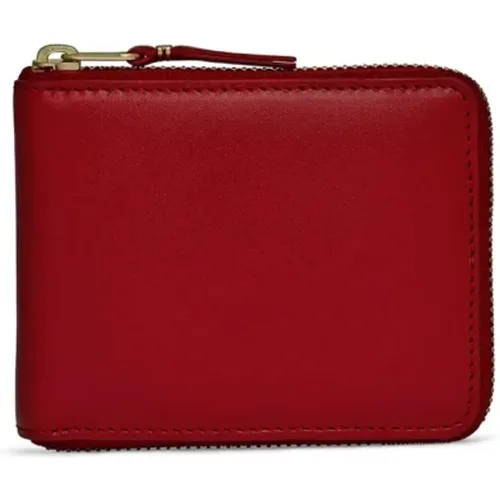 Leather Wallet with Zip Closure , female, Sizes: ONE SIZE - Comme des Garçons - Modalova