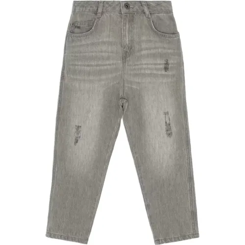 Zeitgemäße gewaschene Denim-Jeans für Kinder - Armani - Modalova