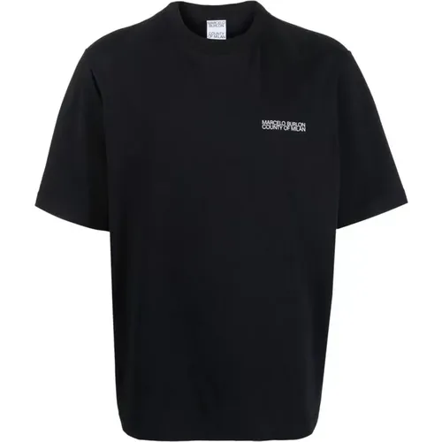 Ss22 Baumwoll T-Shirt , Herren, Größe: XL - Marcelo Burlon - Modalova