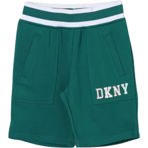 Grüne Kinder Bermuda mit geripptem Bund - DKNY - Modalova