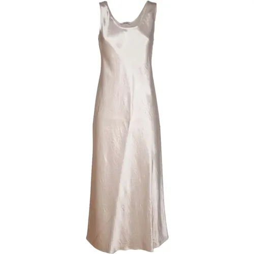 Grey Talete Satin Dress , female, Sizes: XS - Max Mara - Modalova