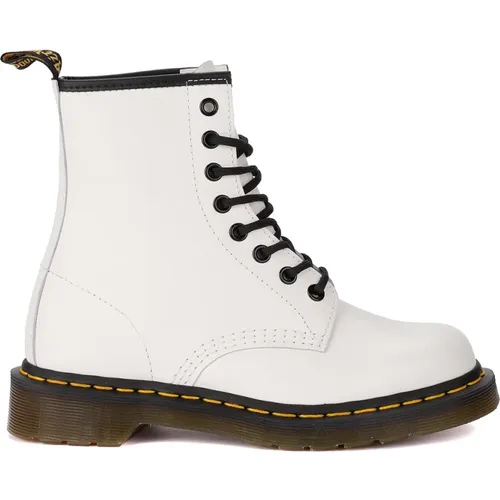 Smooth Weiße Lederschuhe , Damen, Größe: 37 EU - Dr. Martens - Modalova