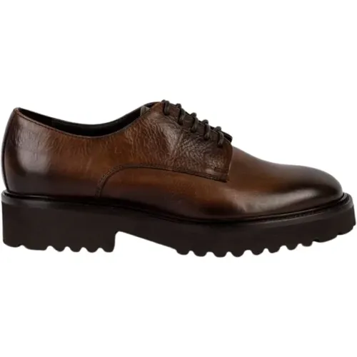 Classic Leather Derby Shoes with 3cm Heel , female, Sizes: 3 UK, 5 UK - Doucal's - Modalova