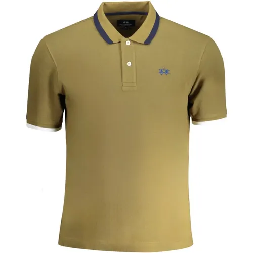 Kurzarm Polo Shirt Grün , Herren, Größe: S - LA MARTINA - Modalova