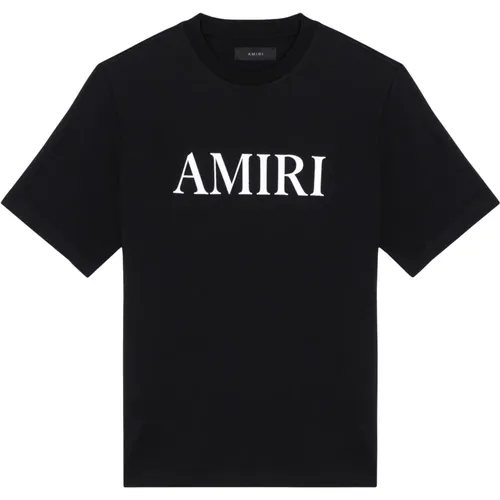 Kurzarm Rundhals T-Shirt , Herren, Größe: M - Amiri - Modalova