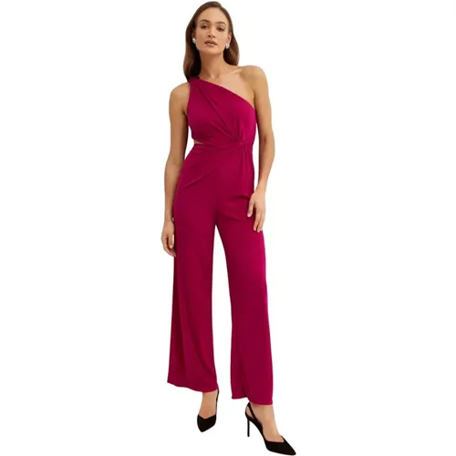 Einteiliger Jumpsuit mit Raffung , Damen, Größe: L - Ralph Lauren - Modalova