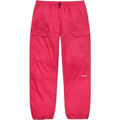 Dunkel Magenta Baumwoll Cinch Pant , Herren, Größe: L - Supreme - Modalova