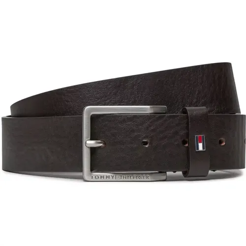 Herren Leder Gürtel , Herren, Größe: 85 CM - Tommy Hilfiger - Modalova