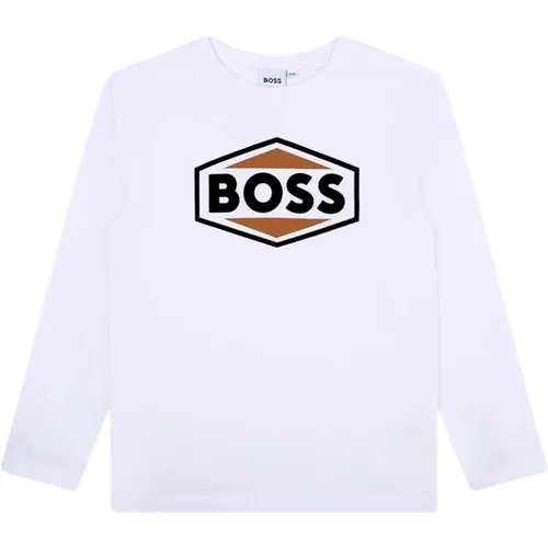Langarm Bedrucktes T-Shirt - Hugo Boss - Modalova