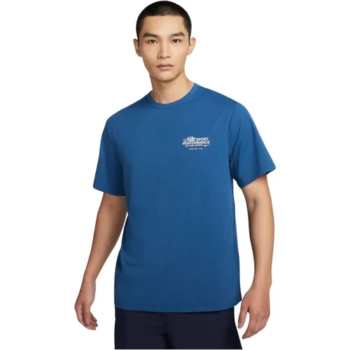 Grafik T-Shirt für Männer , Herren, Größe: L - Nike - Modalova
