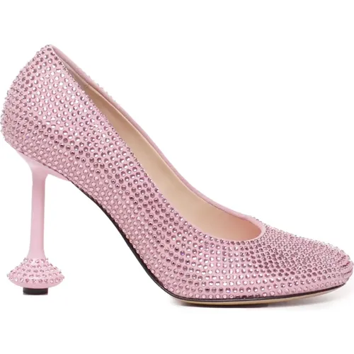 Rhinestone Pump with Petal Toe , female, Sizes: 5 UK - Loewe - Modalova