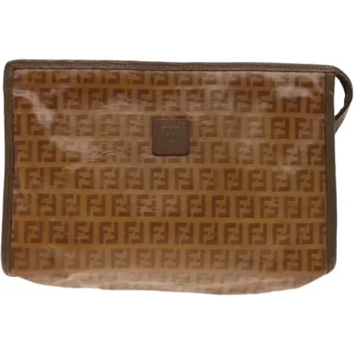 Pre-owned Canvas clutches , Damen, Größe: ONE Size - Fendi Vintage - Modalova