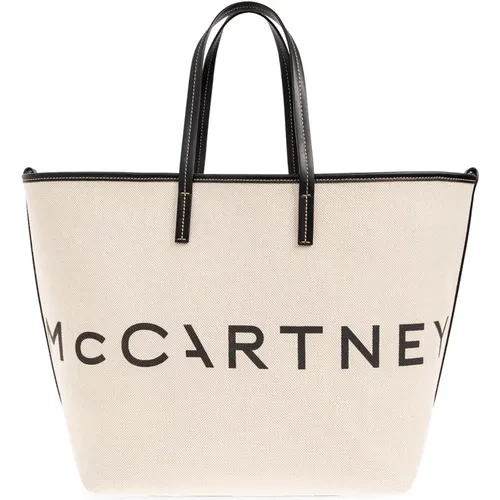 Shopper-Tasche mit Logo - Stella Mccartney - Modalova