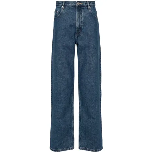 Blaue Gewaschene Denim Jeans,Locker Stonewashed Wide-leg Jeans - A.p.c. - Modalova