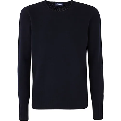 Lambswool Crewneck Sweater , male, Sizes: 2XL, S, 3XL, L, XL - Drumohr - Modalova